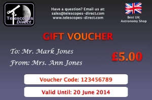 Telescopes Direct Gift Voucher £5
