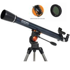 Celestron AstroMaster 70AZ Refractor with Smartphone Adaptor and Moon Filter