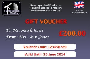 Telescopes Direct Gift Voucher £200