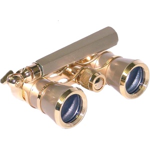 Iolanta 3x25 mm Opera Glasses Titanium & Gold