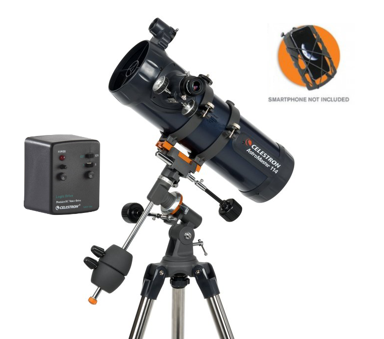 Celestron AstroMaster 114 EQ - 114 mm Newtonian Reflector Telescope on  Equatorial Mount