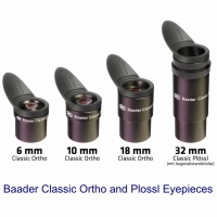 Baader Classic Ortho and Plossl 1.25'' Eyepieces